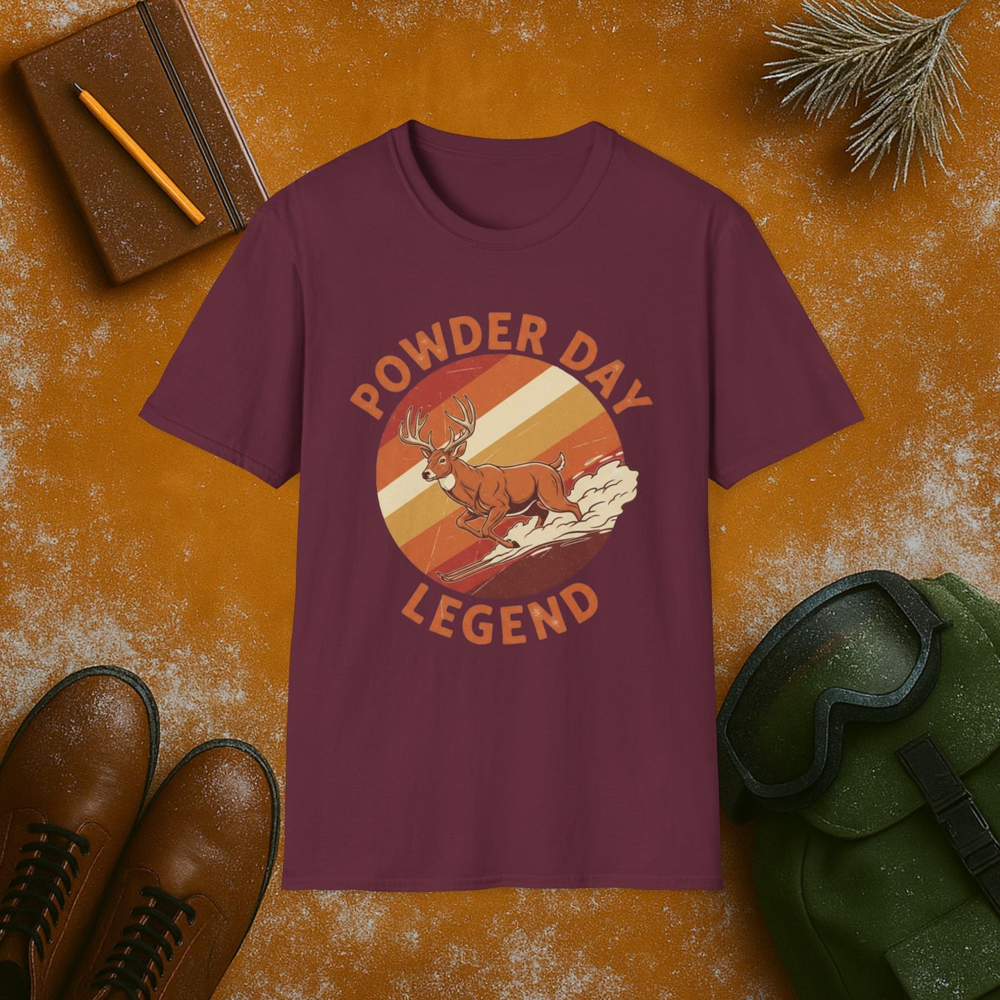 Powder Day Legend Buck T-Shirt
