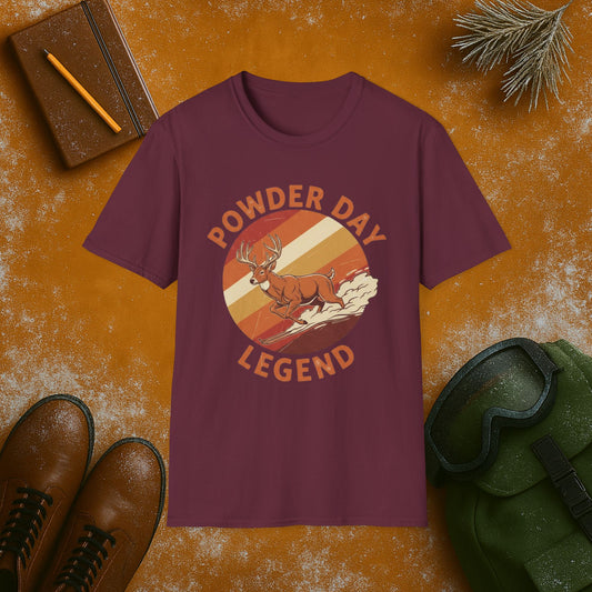 Powder Day Legend Buck T-Shirt