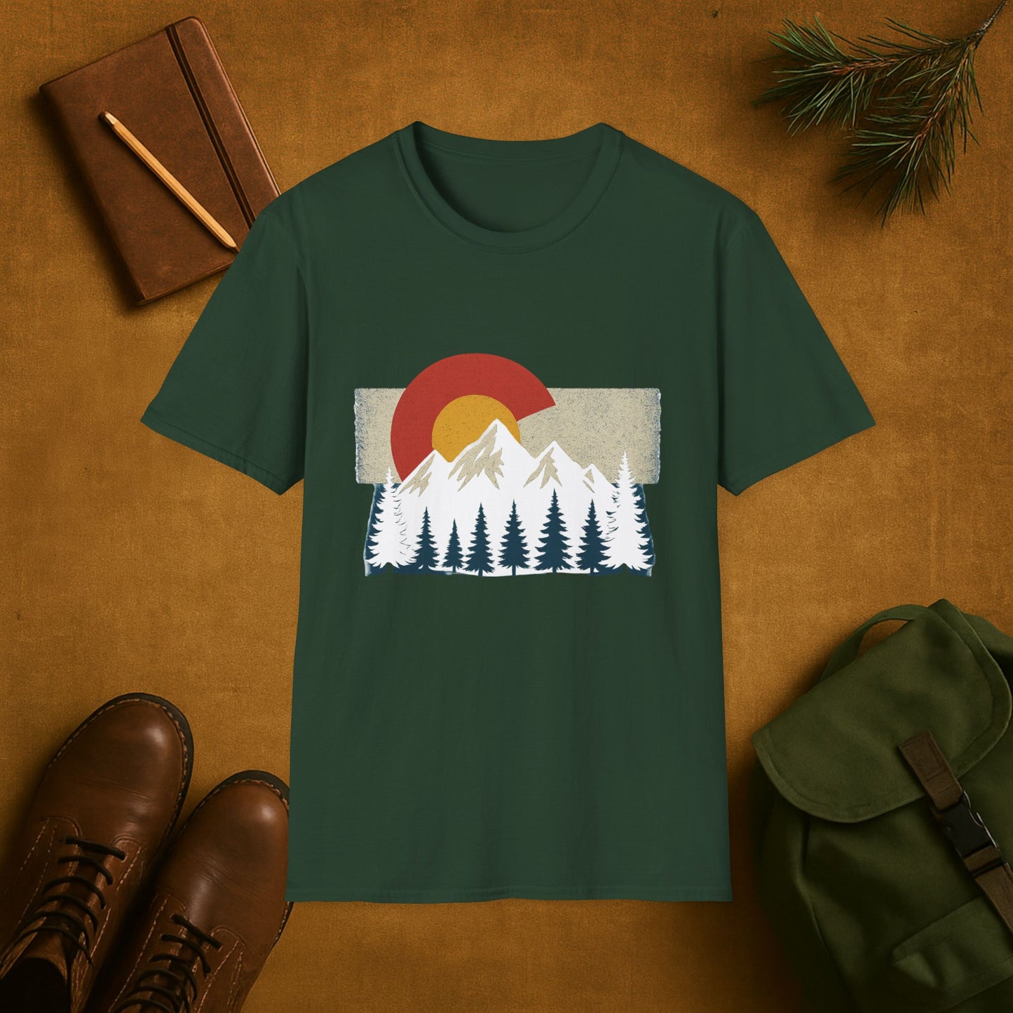 Colorado Flag Mountain T-Shirt