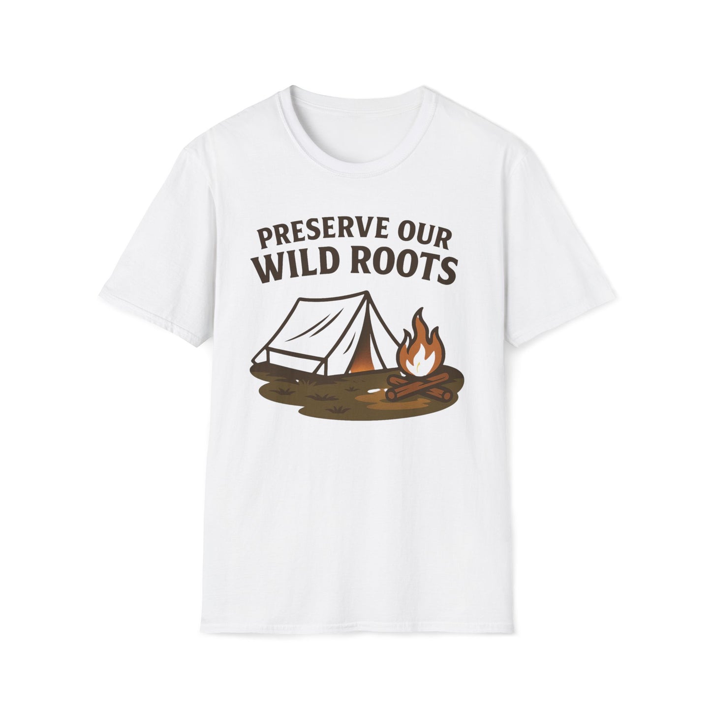 Preserve Our Wild Roots Camping T-Shirt