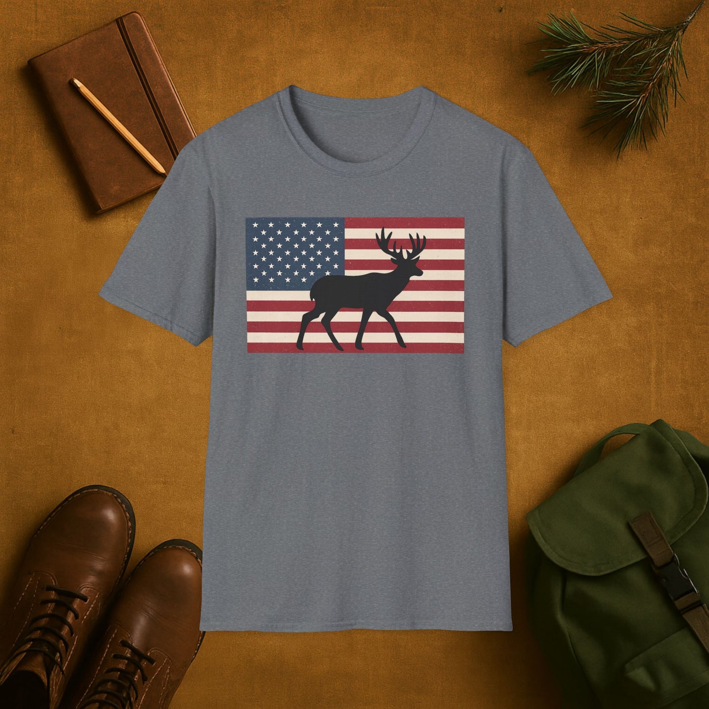 Old Glory Buck T-Shirt