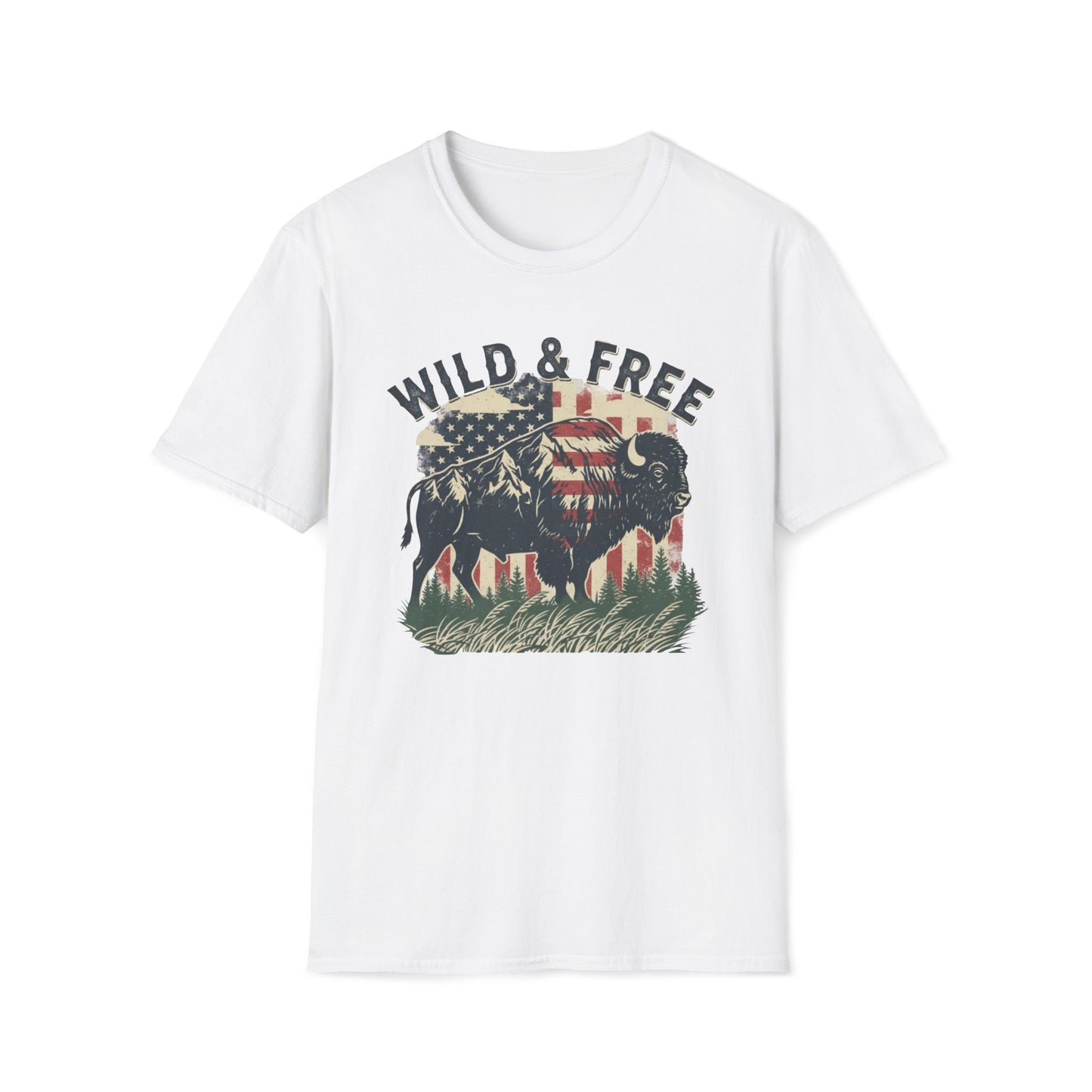 Wild And Free Buffalo T-Shirt