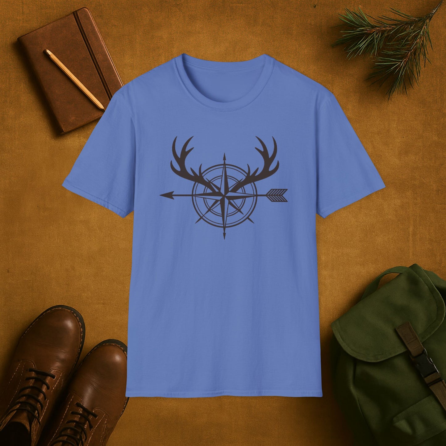 Antler Arrow Compass Hunting T-Shirt