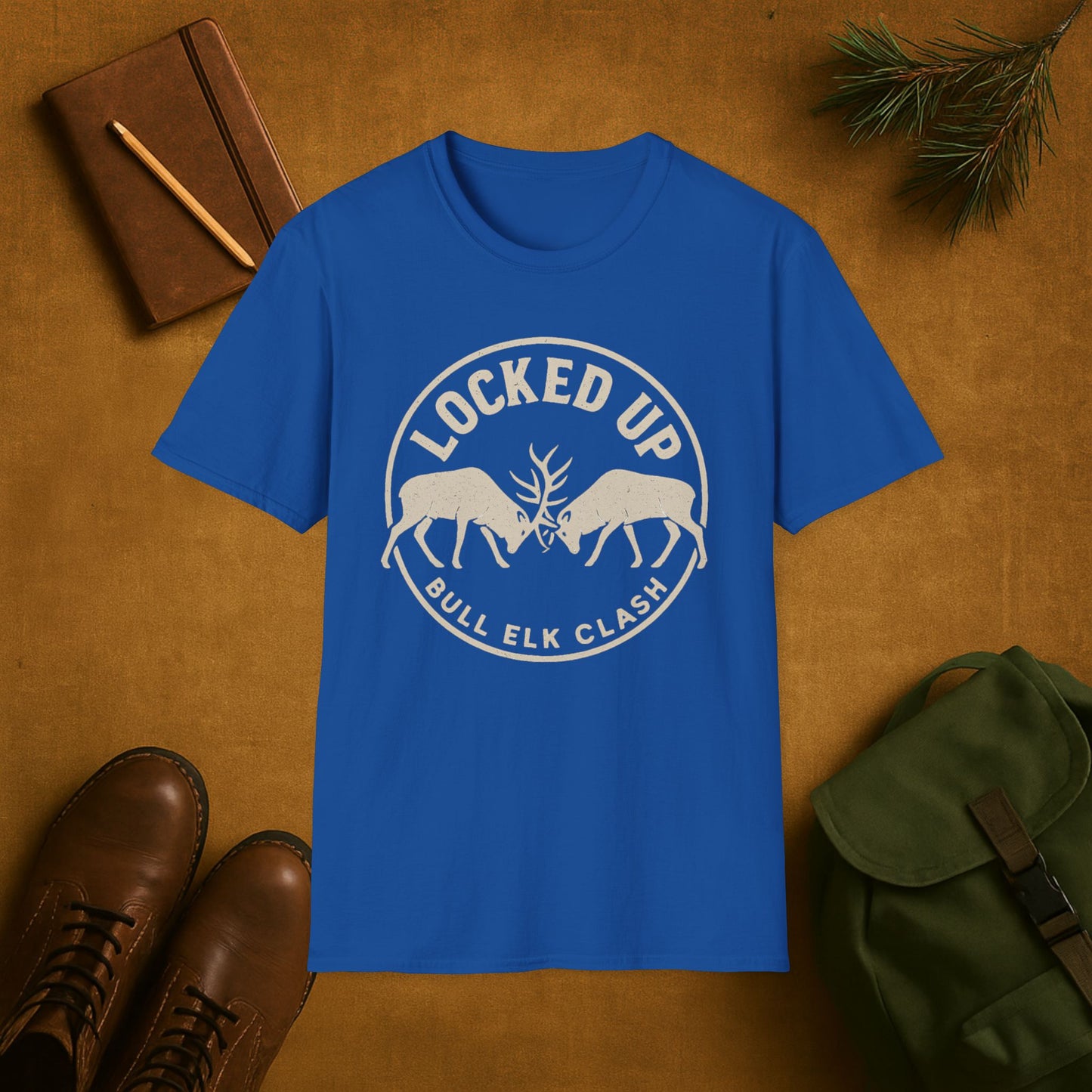 Locked Up Bull Elk Clash T-Shirt