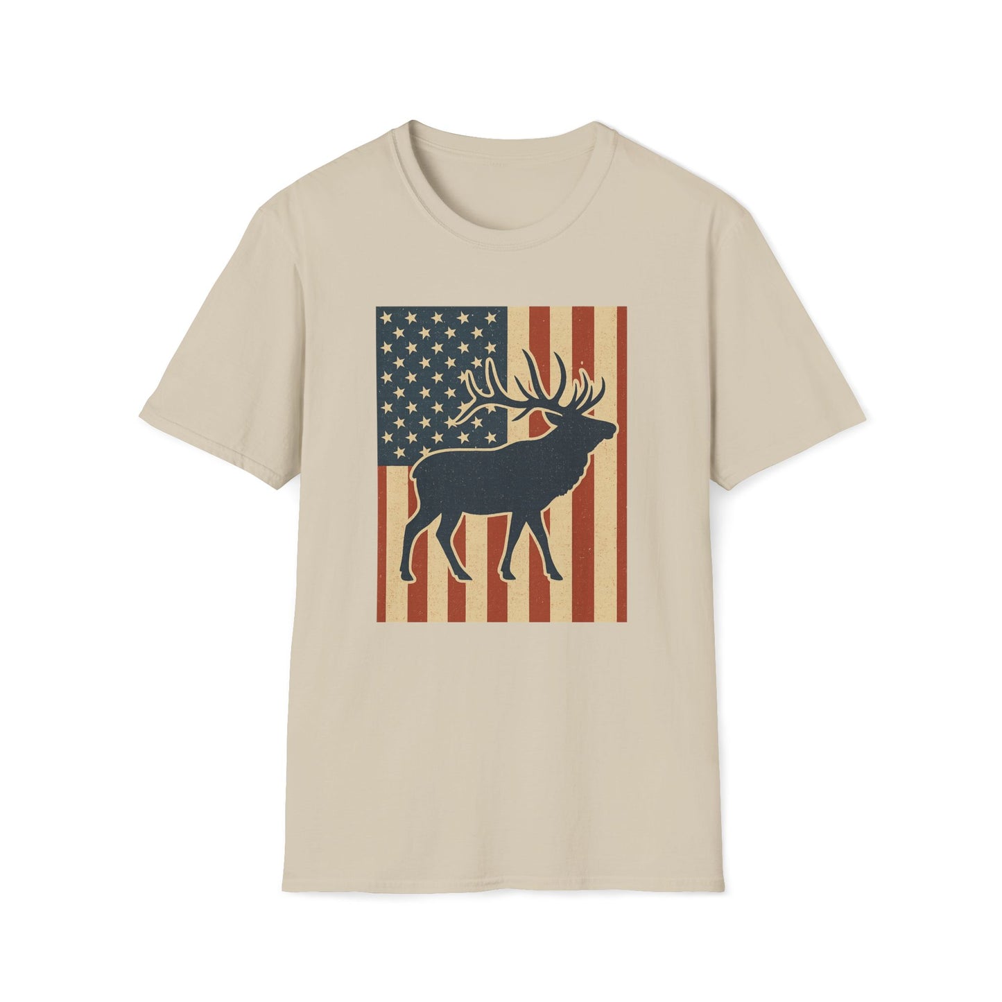 Old Glory Elk T-Shirt