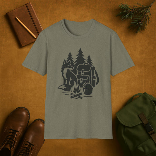 Fox Campfire Survival Adventure T-Shirt