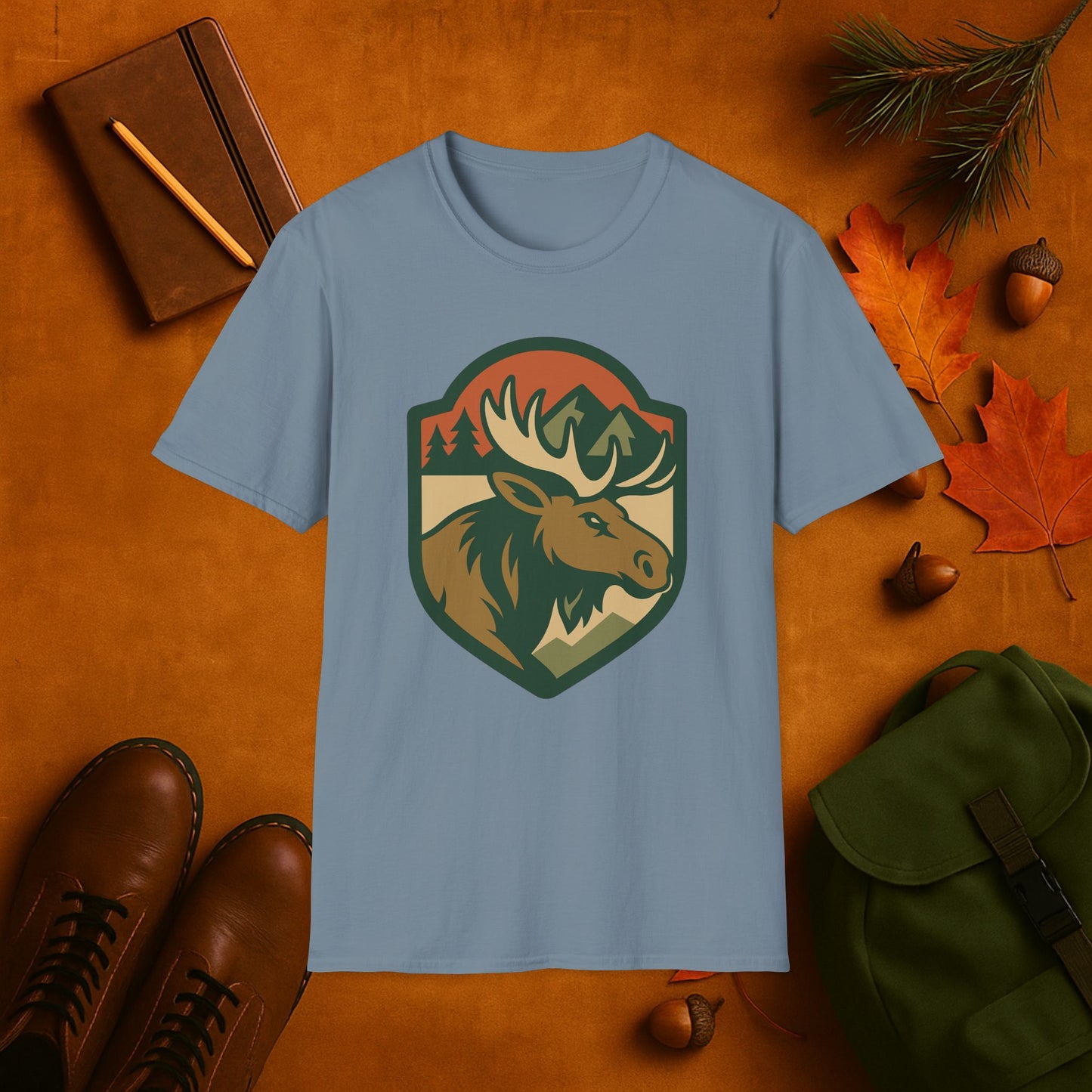 Moose Fall Badge T-Shirt