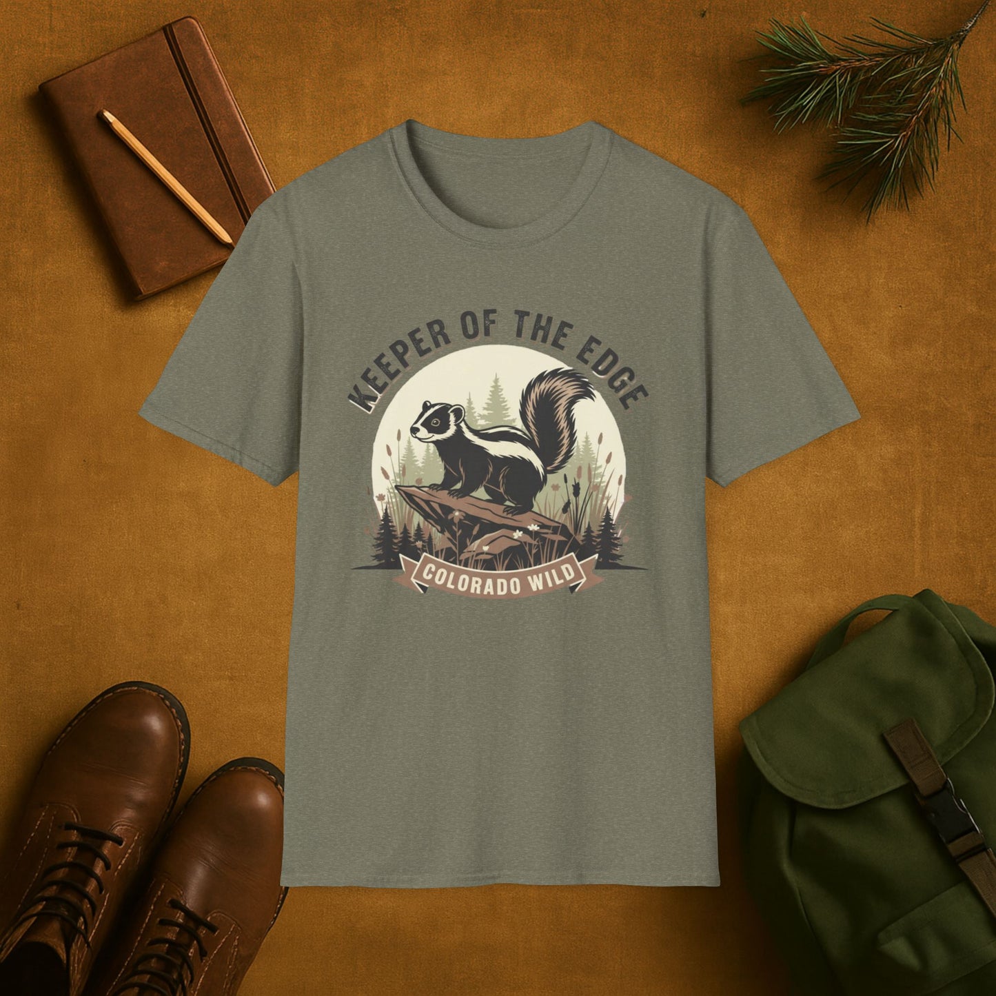 Keeper of the Edge Colorado Wild Skunk T-Shirt