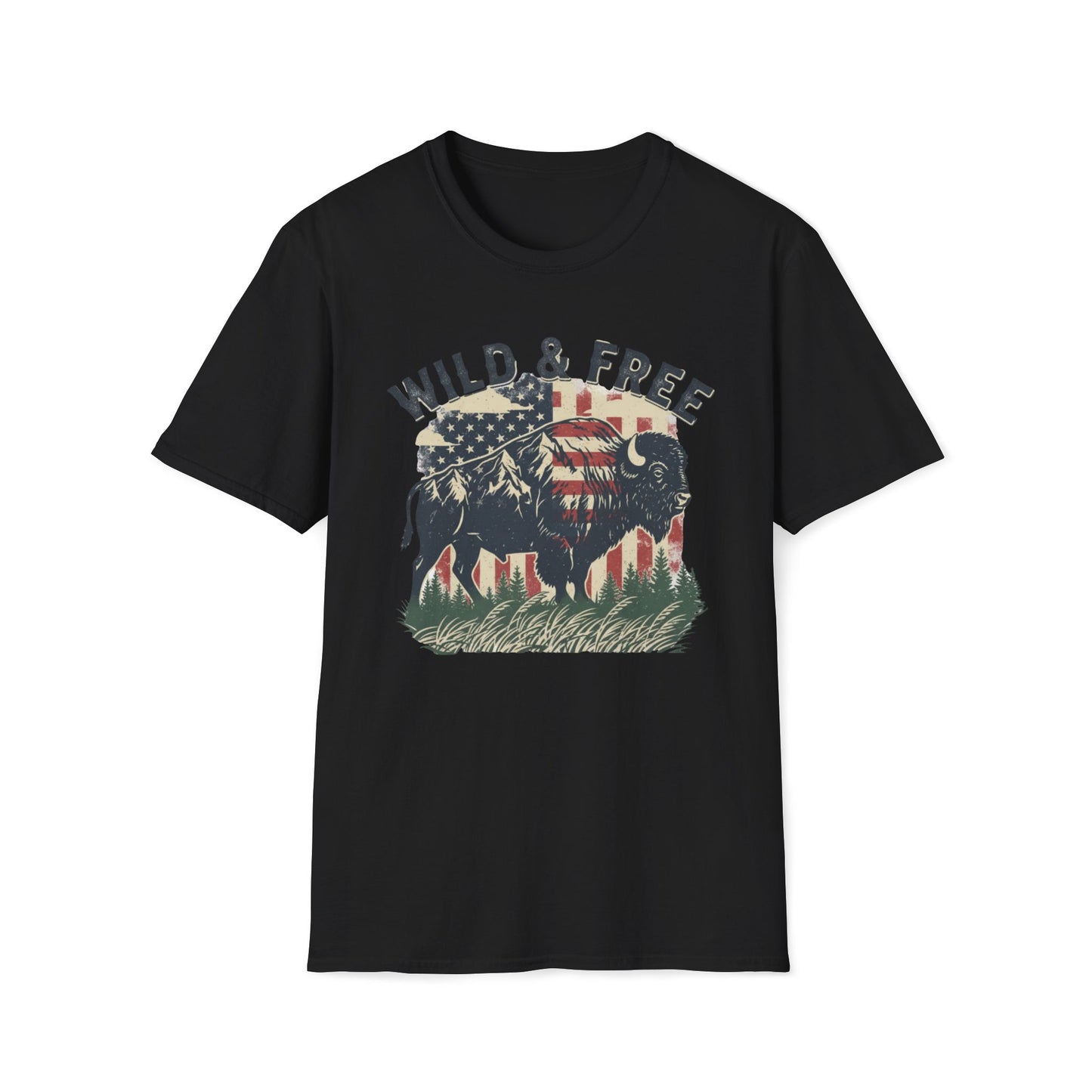 Wild And Free Buffalo T-Shirt