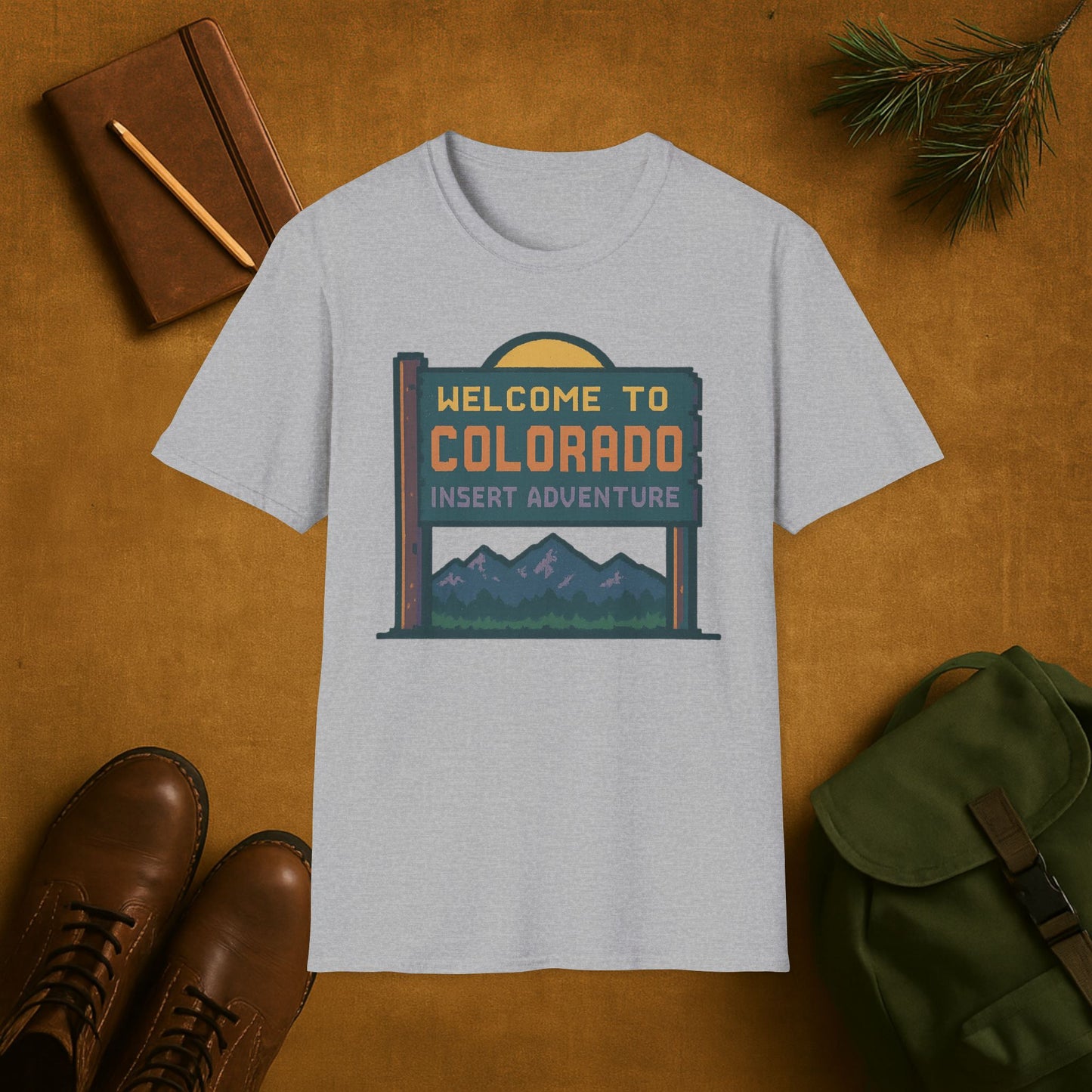 Welcome to Colorado Insert Adventure T-Shirt