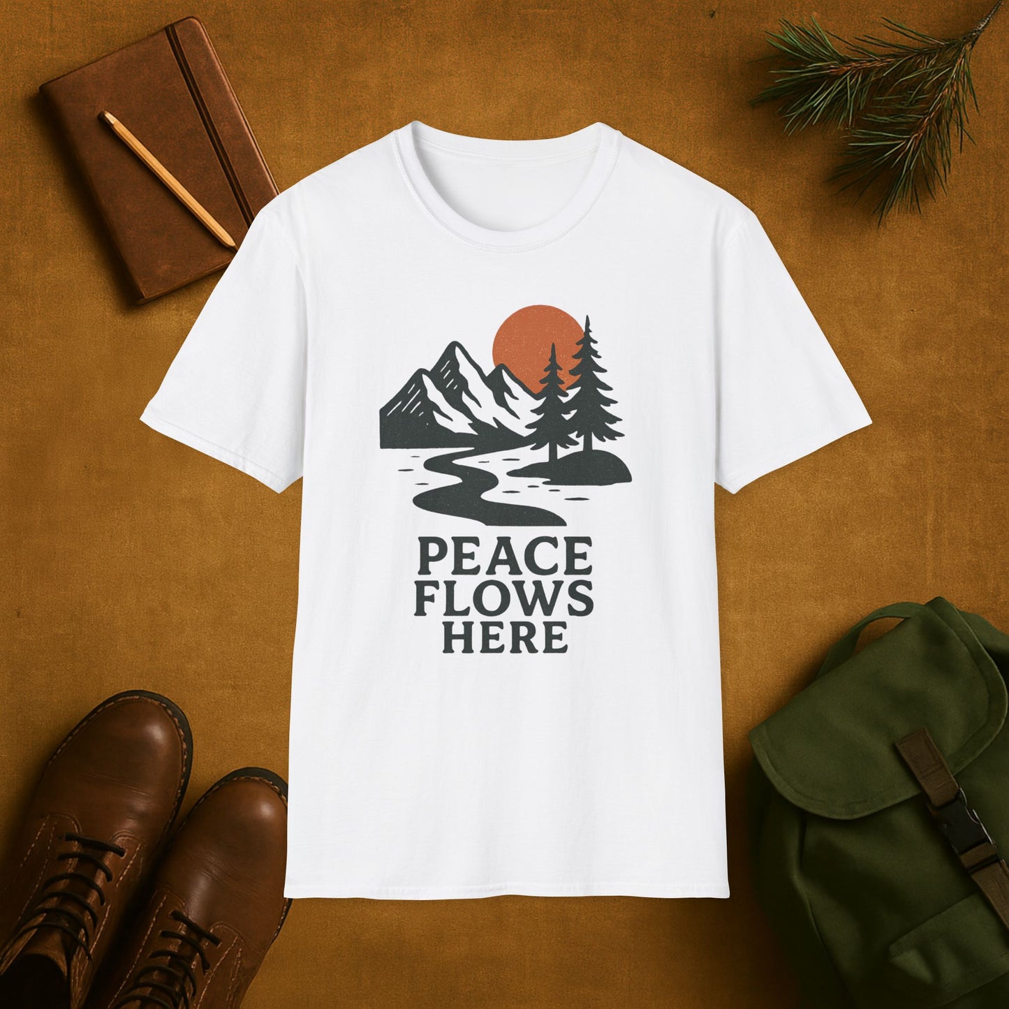 Peace Flows Here T-Shirt