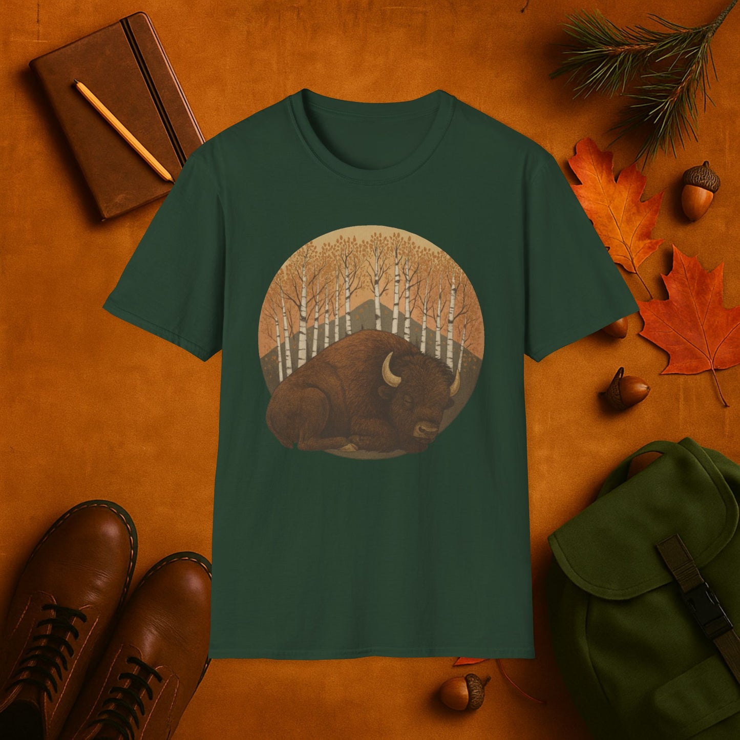 Sleepy Buffalo Fall Aspens T-Shirt
