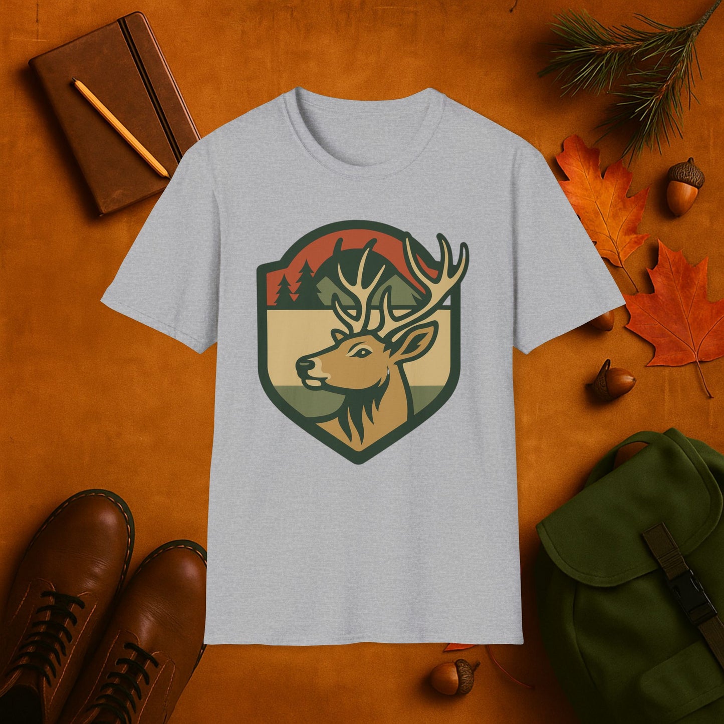Fall Badge Buck T-Shirt