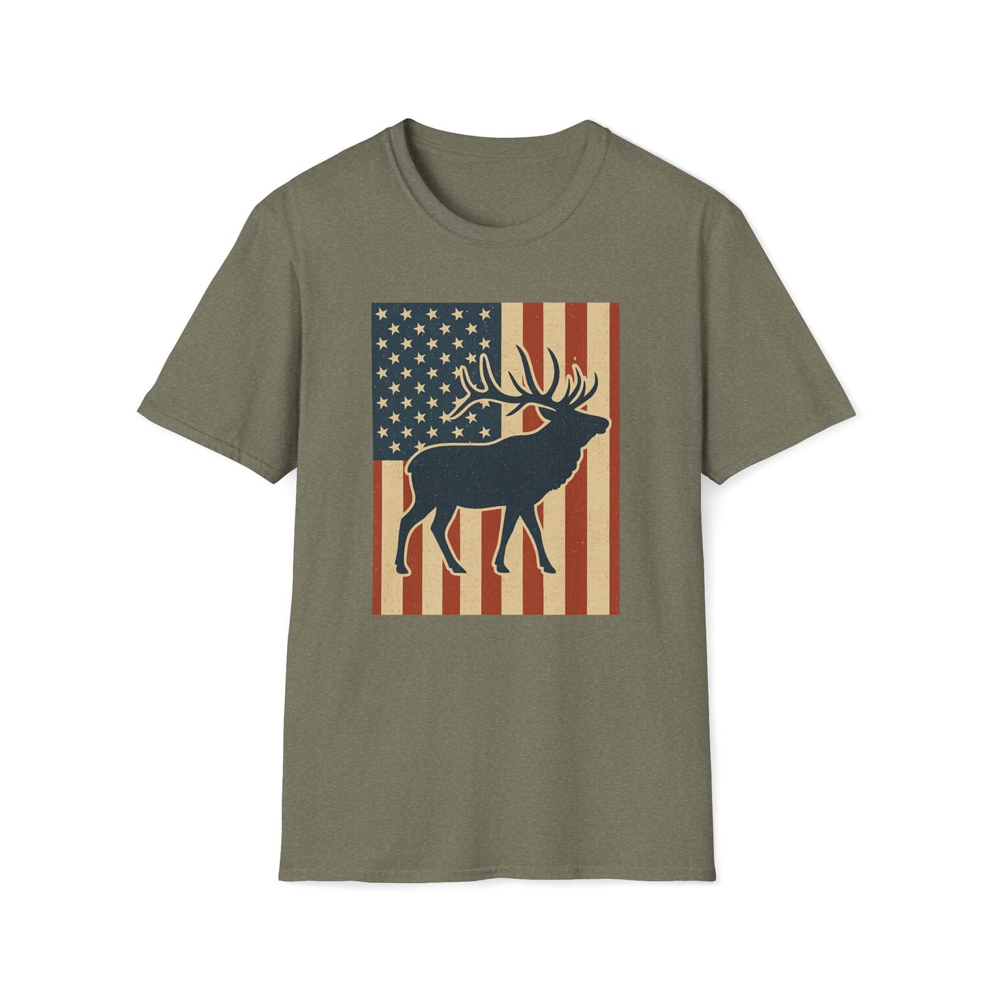 Old Glory Elk T-Shirt