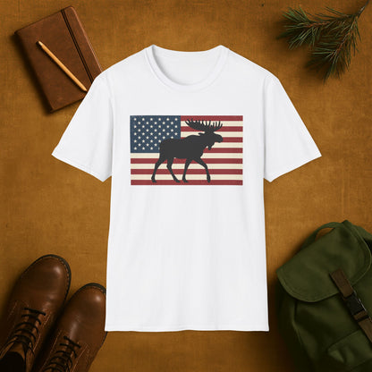 Old Glory Moose T-Shirt