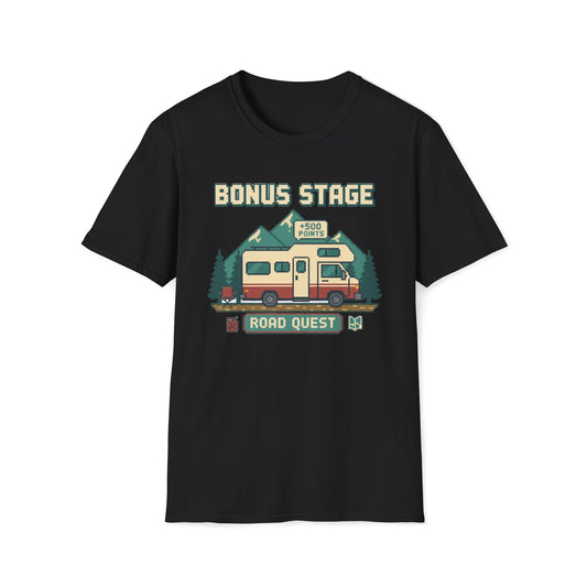 8-Bit RV Bonus Stage Road Quest T-Shirt