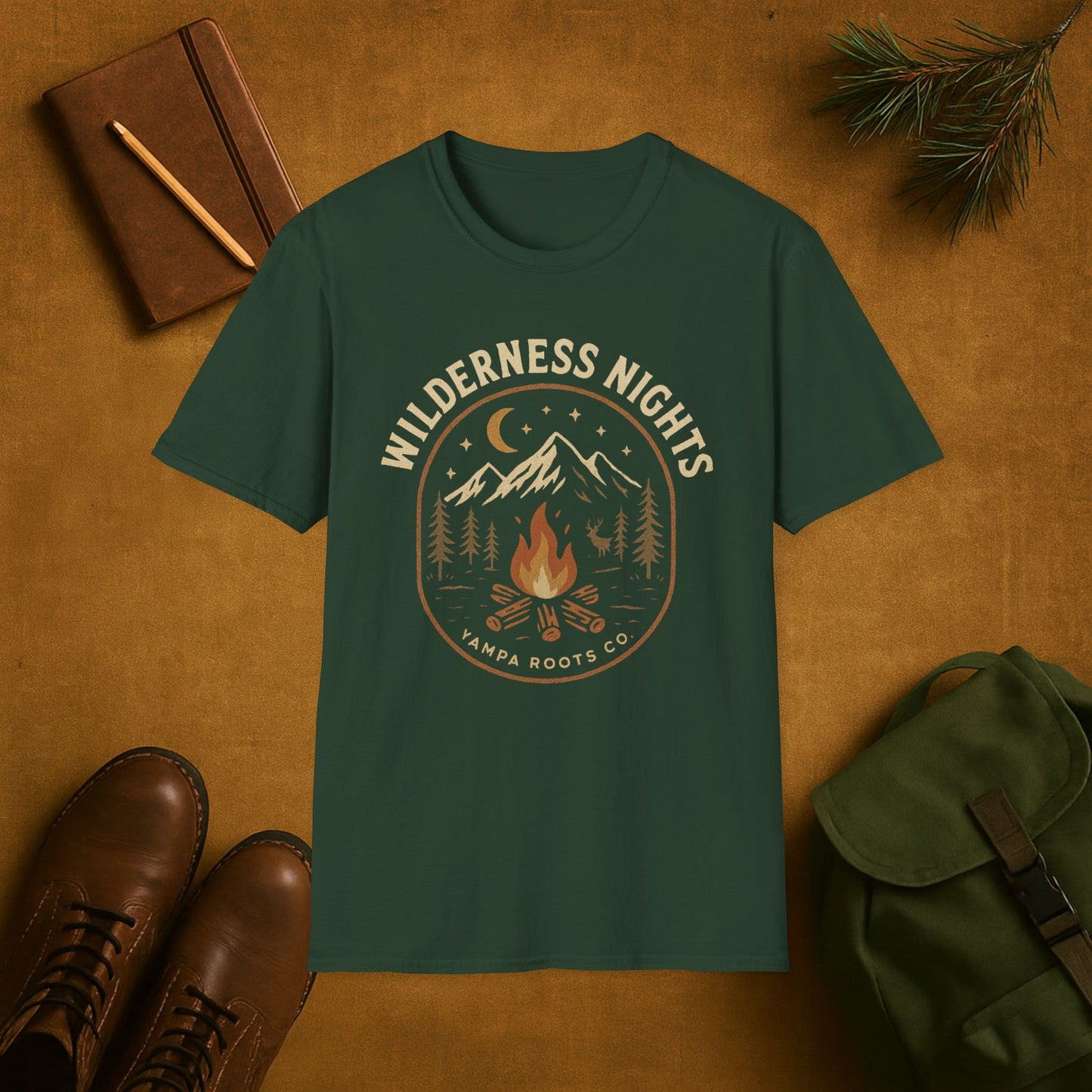 Wilderness Nights Camping T-Shirt