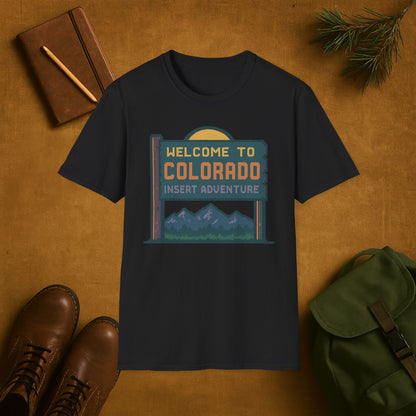 Welcome to Colorado Insert Adventure T-Shirt