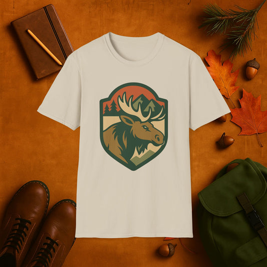 Moose Fall Badge T-Shirt