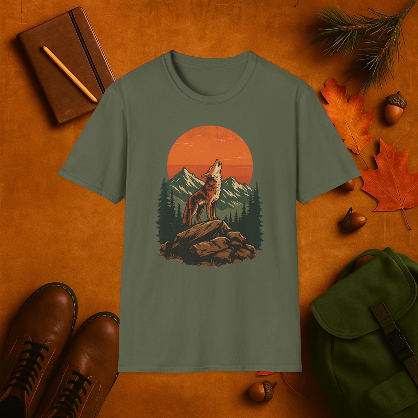 Coyote Harvest Moon T-Shirt