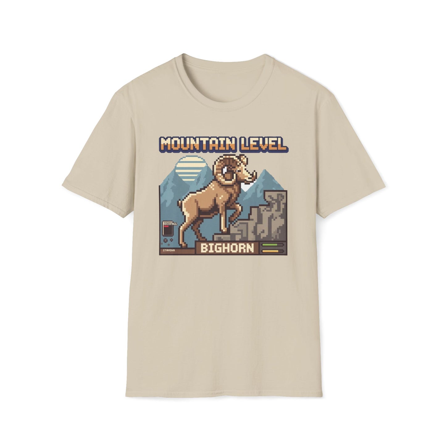 8-Bit Bighorn Mountain Level T-Shirt
