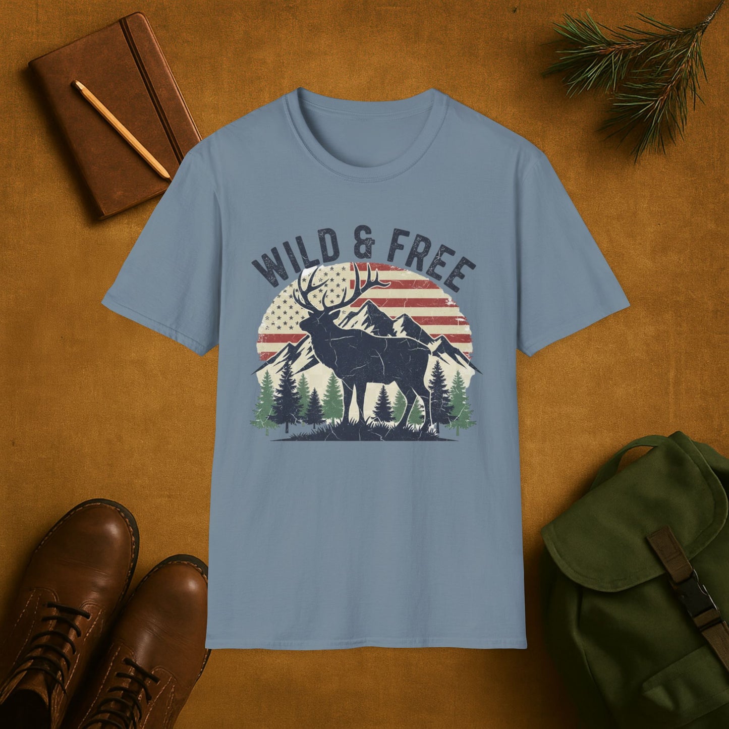 Wild And Free Elk T-Shirt