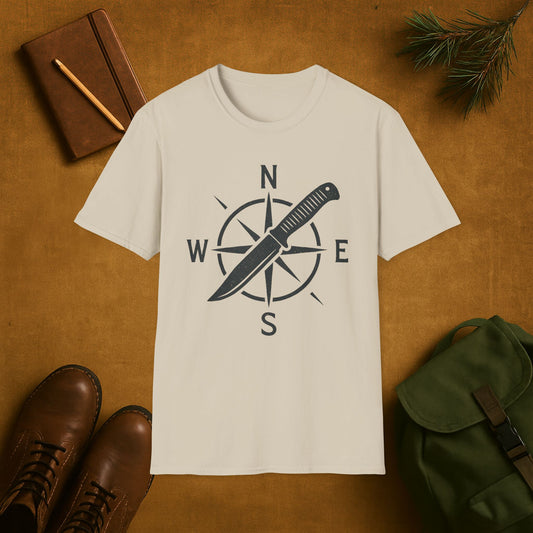 Compass and Knife Survival T-Shirt
