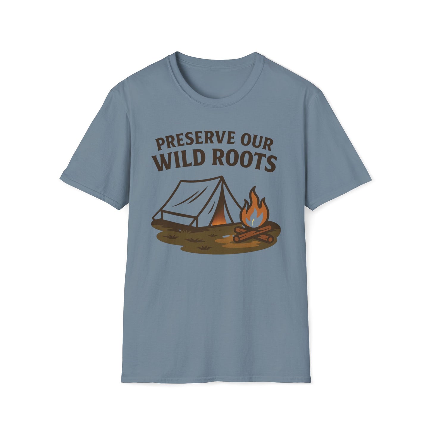 Preserve Our Wild Roots Camping T-Shirt