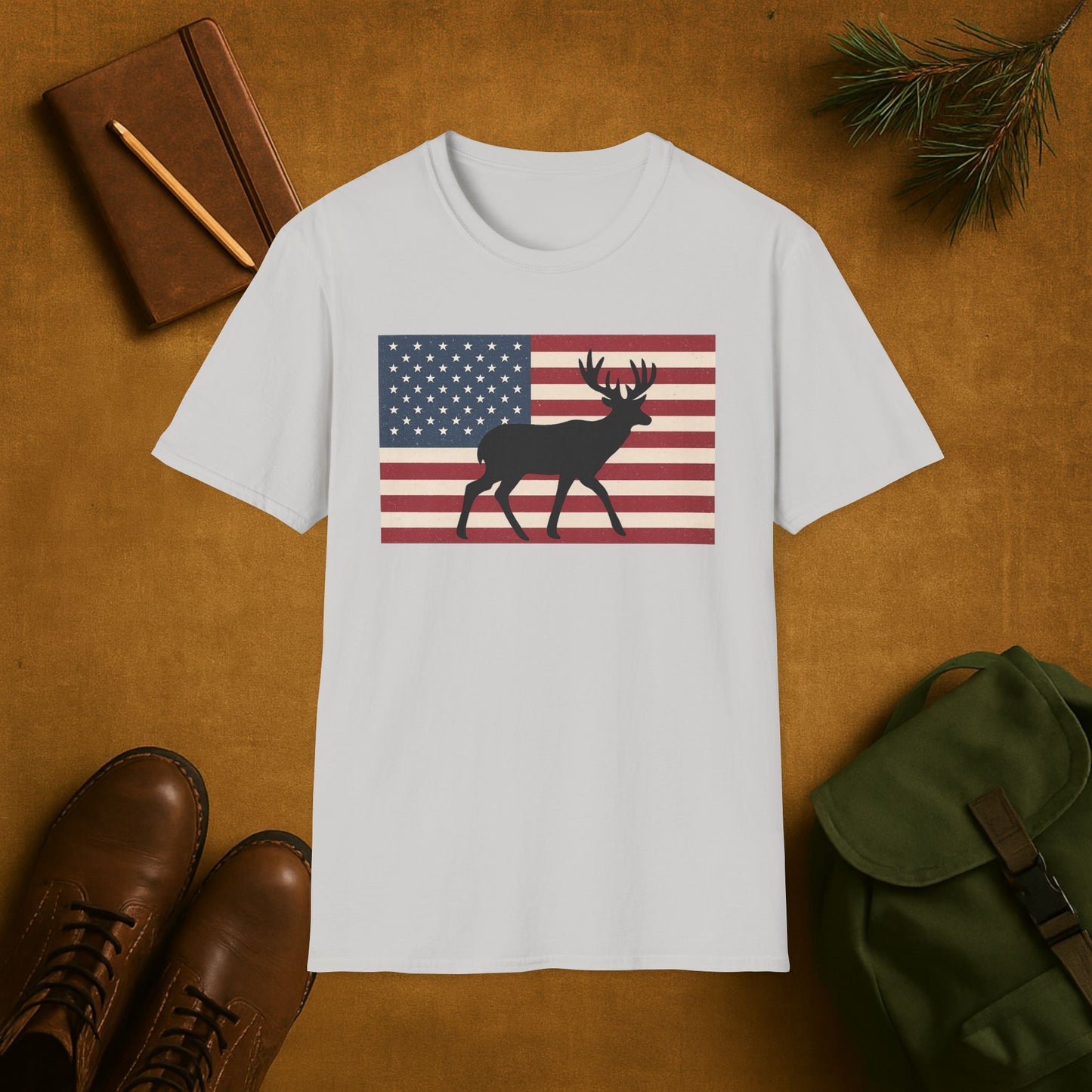 Old Glory Buck T-Shirt