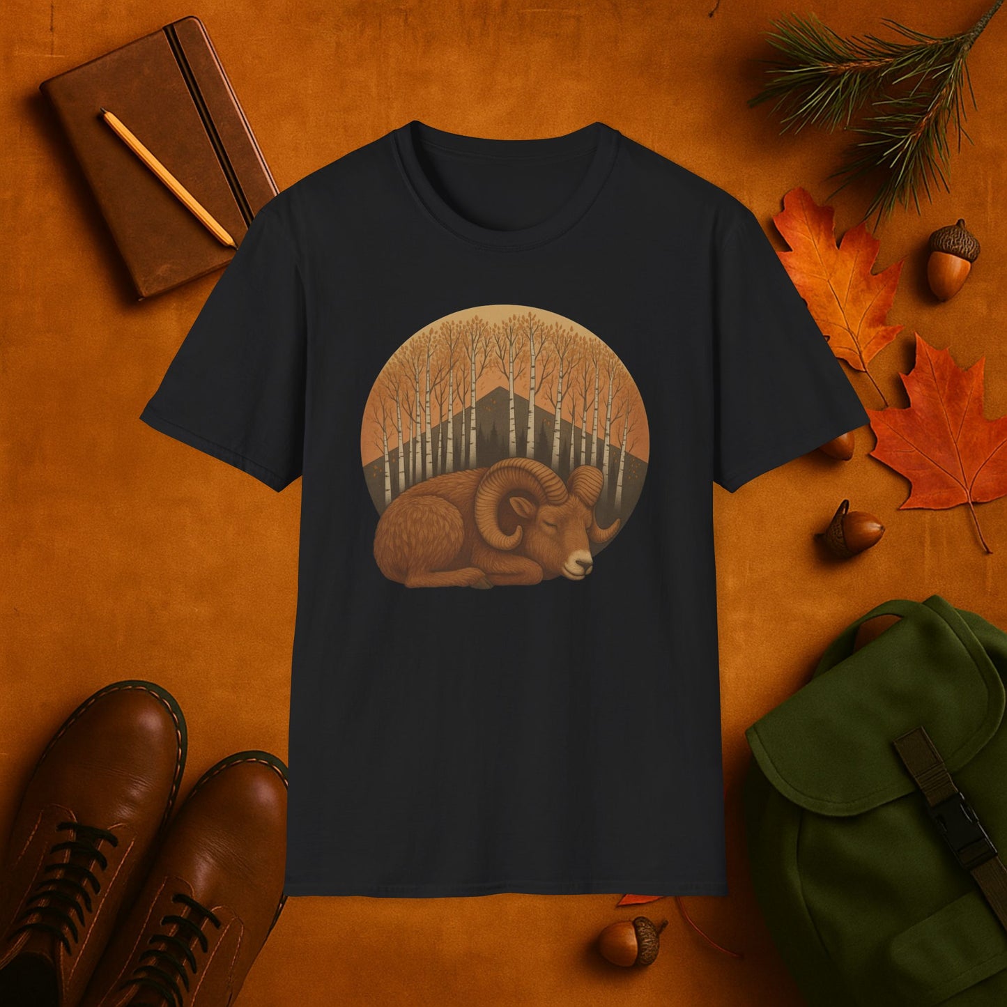 Sleepy Ram Fall Aspens T-Shirt