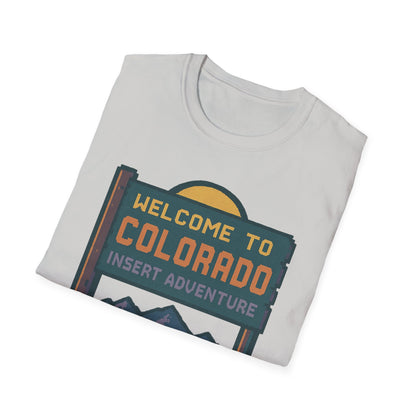 Welcome to Colorado Insert Adventure T-Shirt