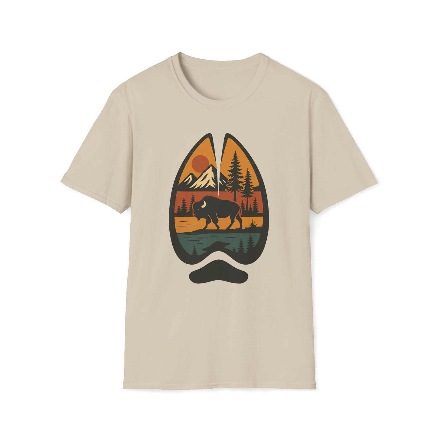Buffalo Scene Hoof Print T-Shirt