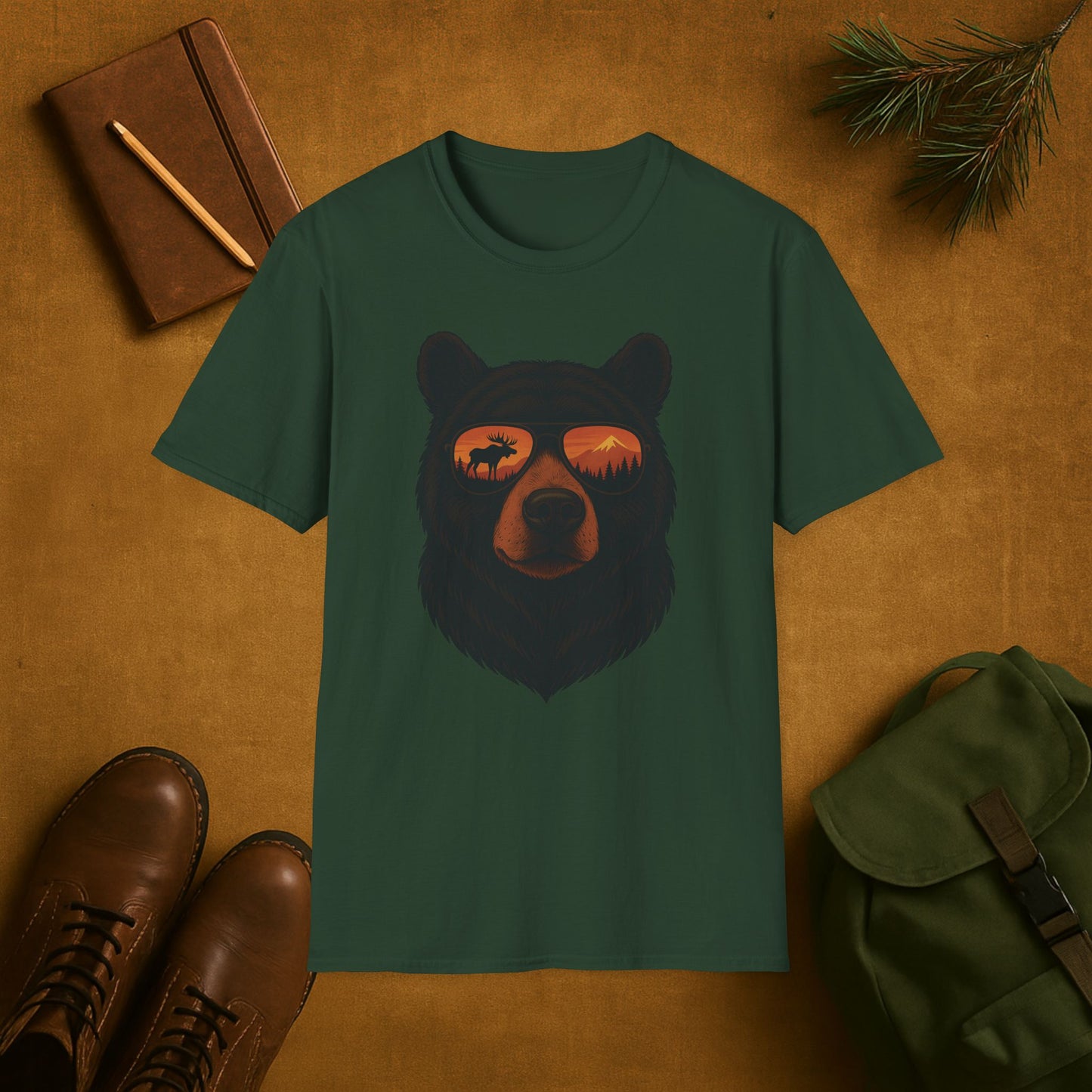 Chill Bear Vibes Sunglasses T-Shirt