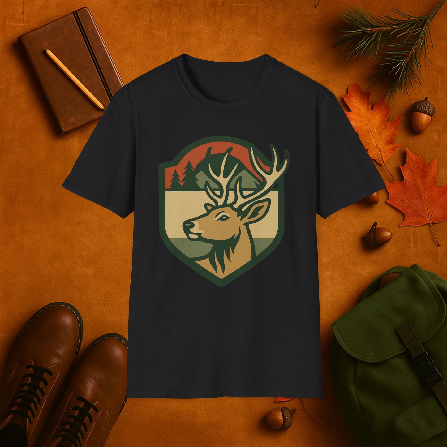 Fall Badge Buck T-Shirt