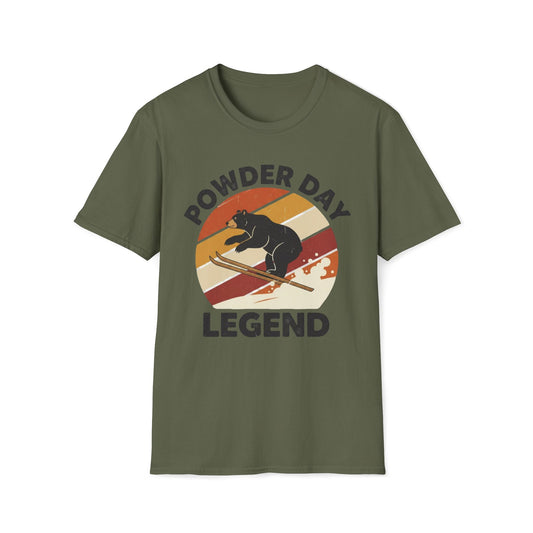 Powder Day Legend Black Bear T-Shirt