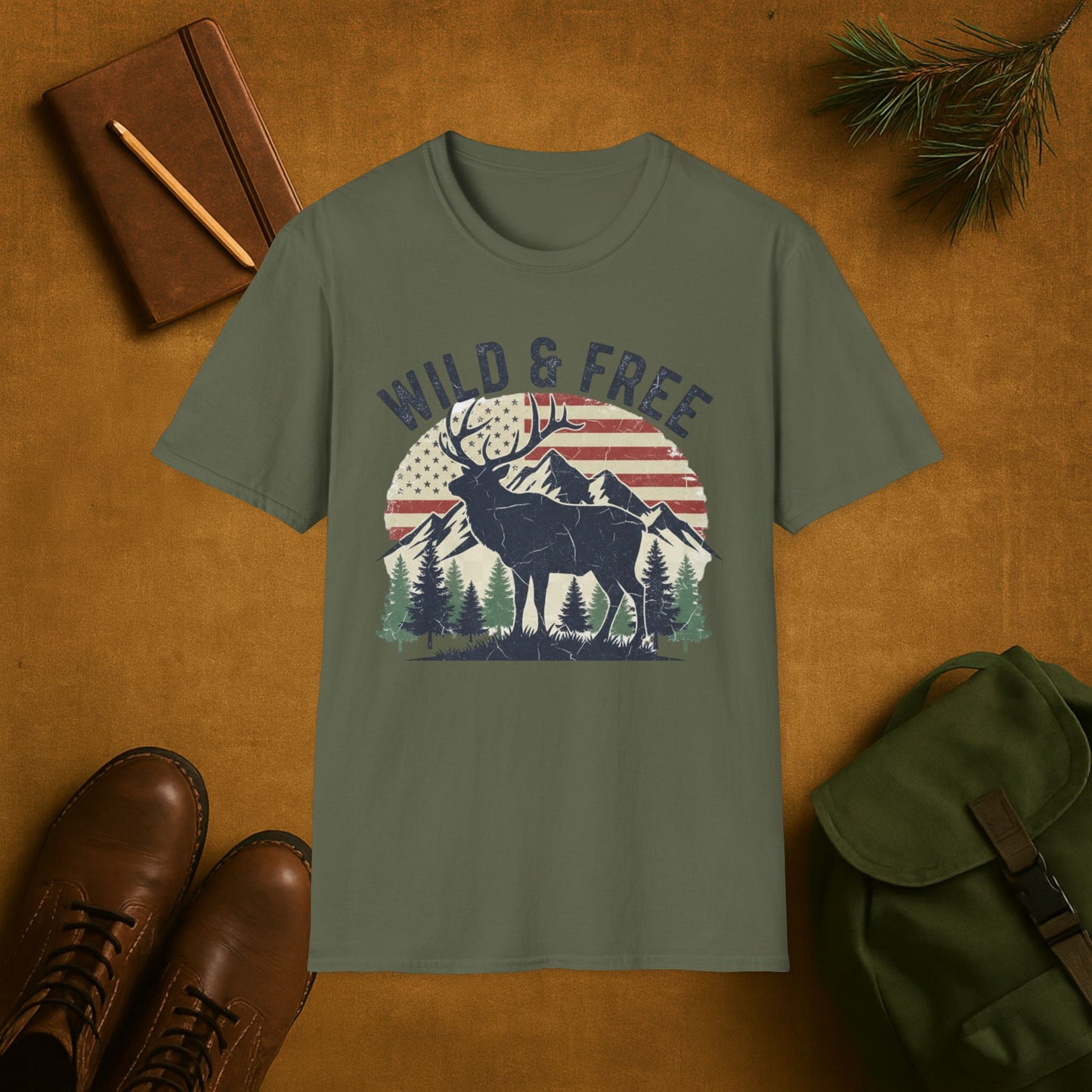 Wild And Free Elk T-Shirt