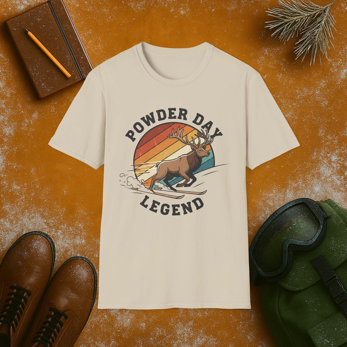 Powder Day Legend Elk T-Shirt