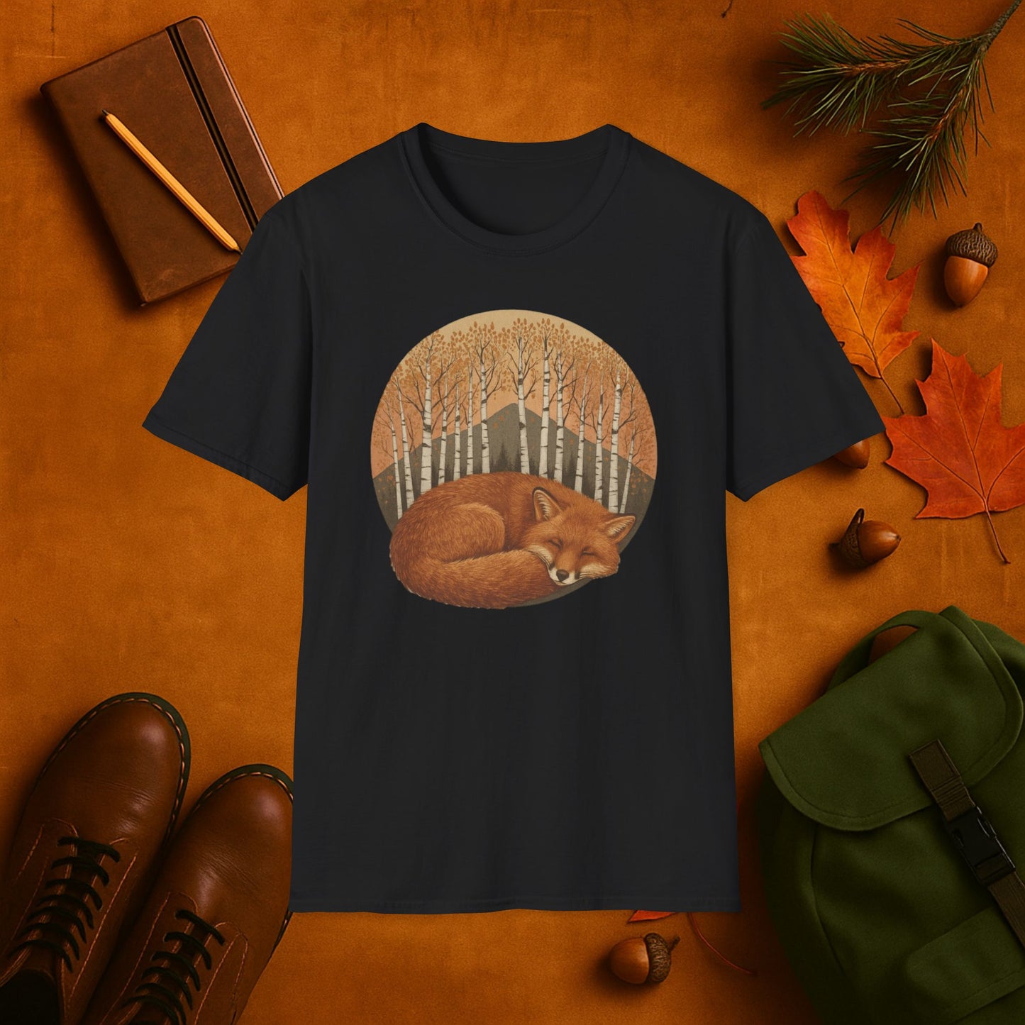 Sleepy Fox Fall Aspens T-Shirt