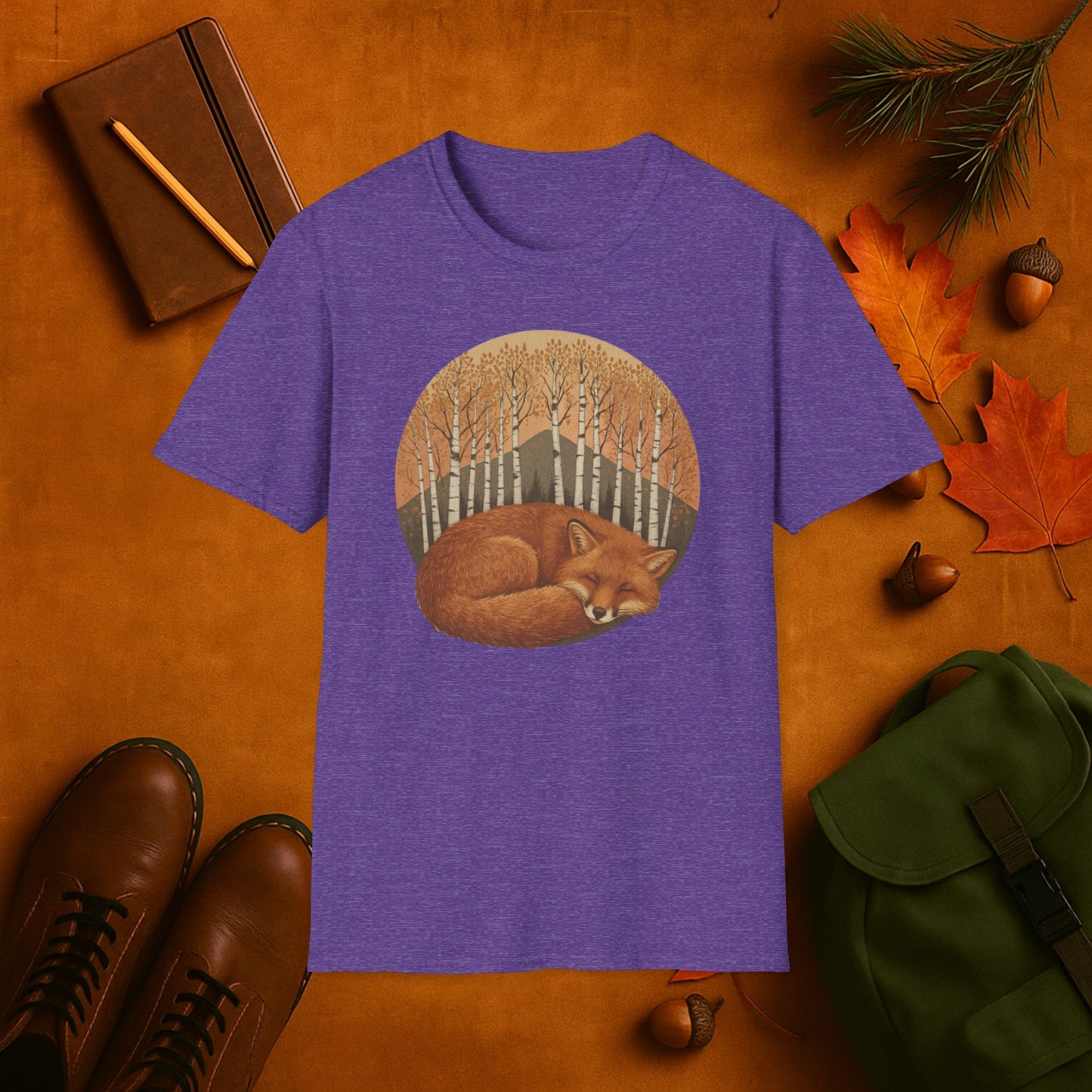 Sleepy Fox Fall Aspens T-Shirt