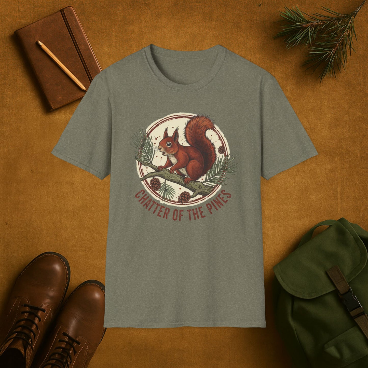 Chatter of the Pines Squirrel T-Shirt