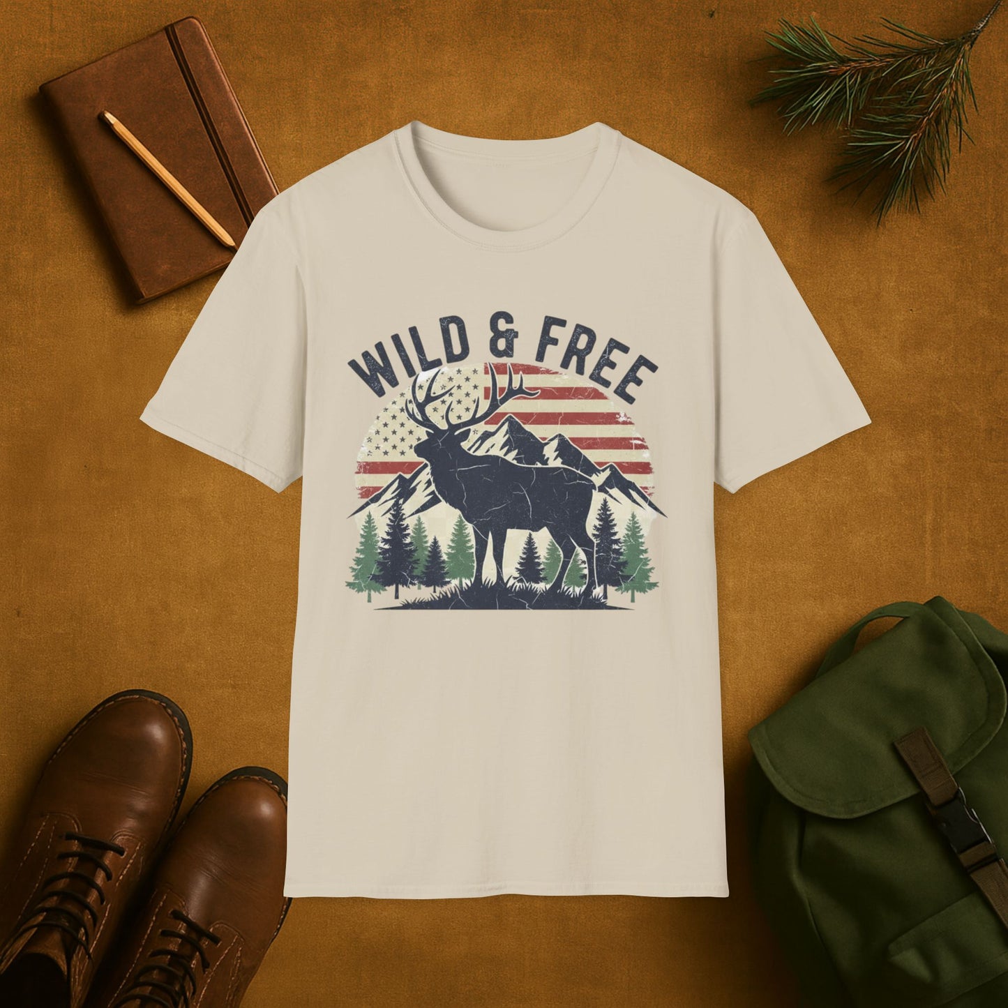 Wild And Free Elk T-Shirt