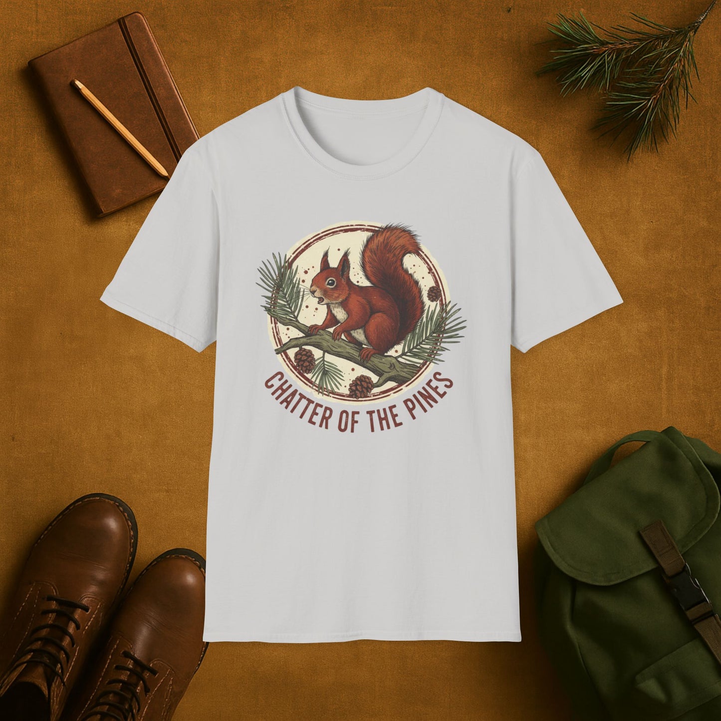 Chatter of the Pines Squirrel T-Shirt