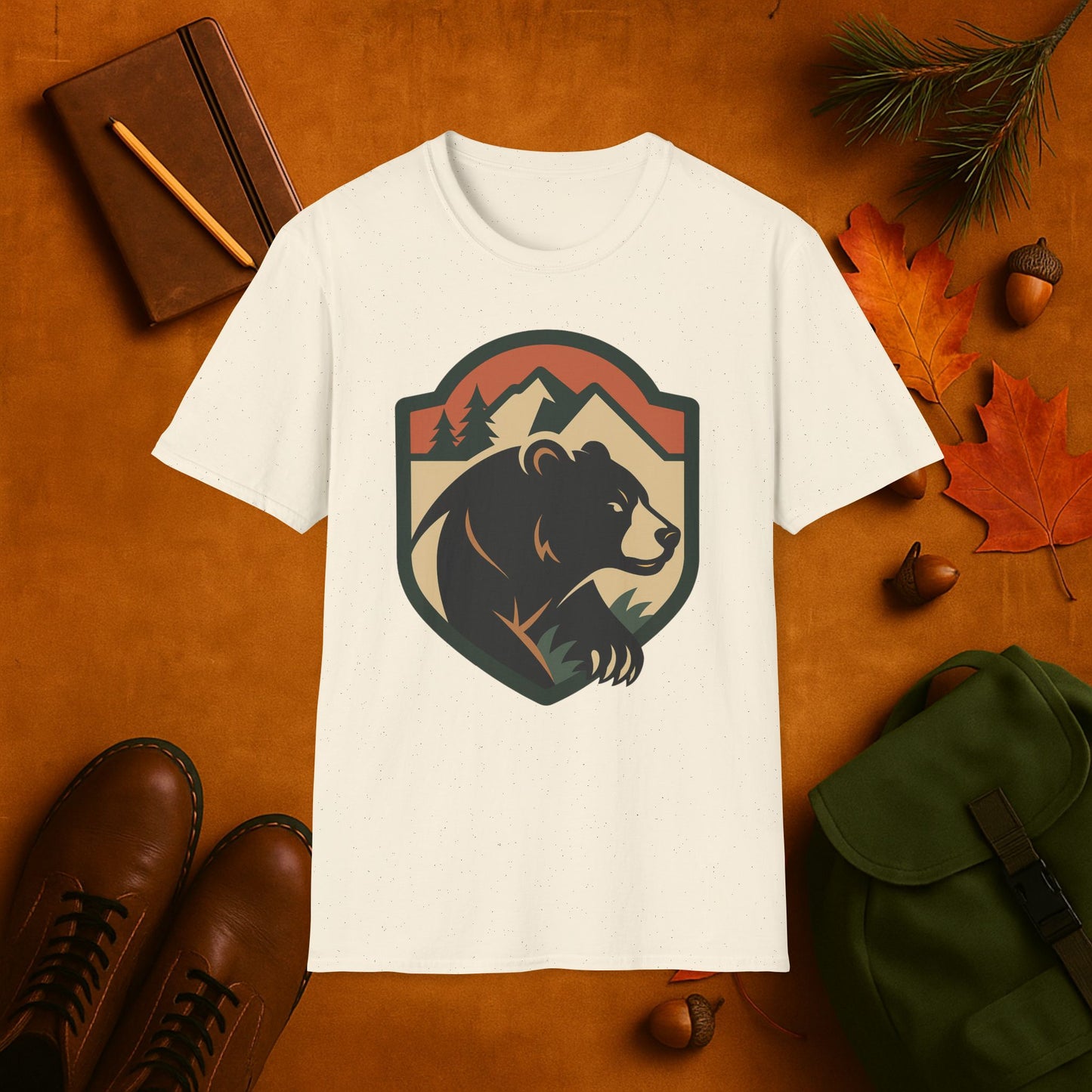 Bear Fall Badge T-Shirt