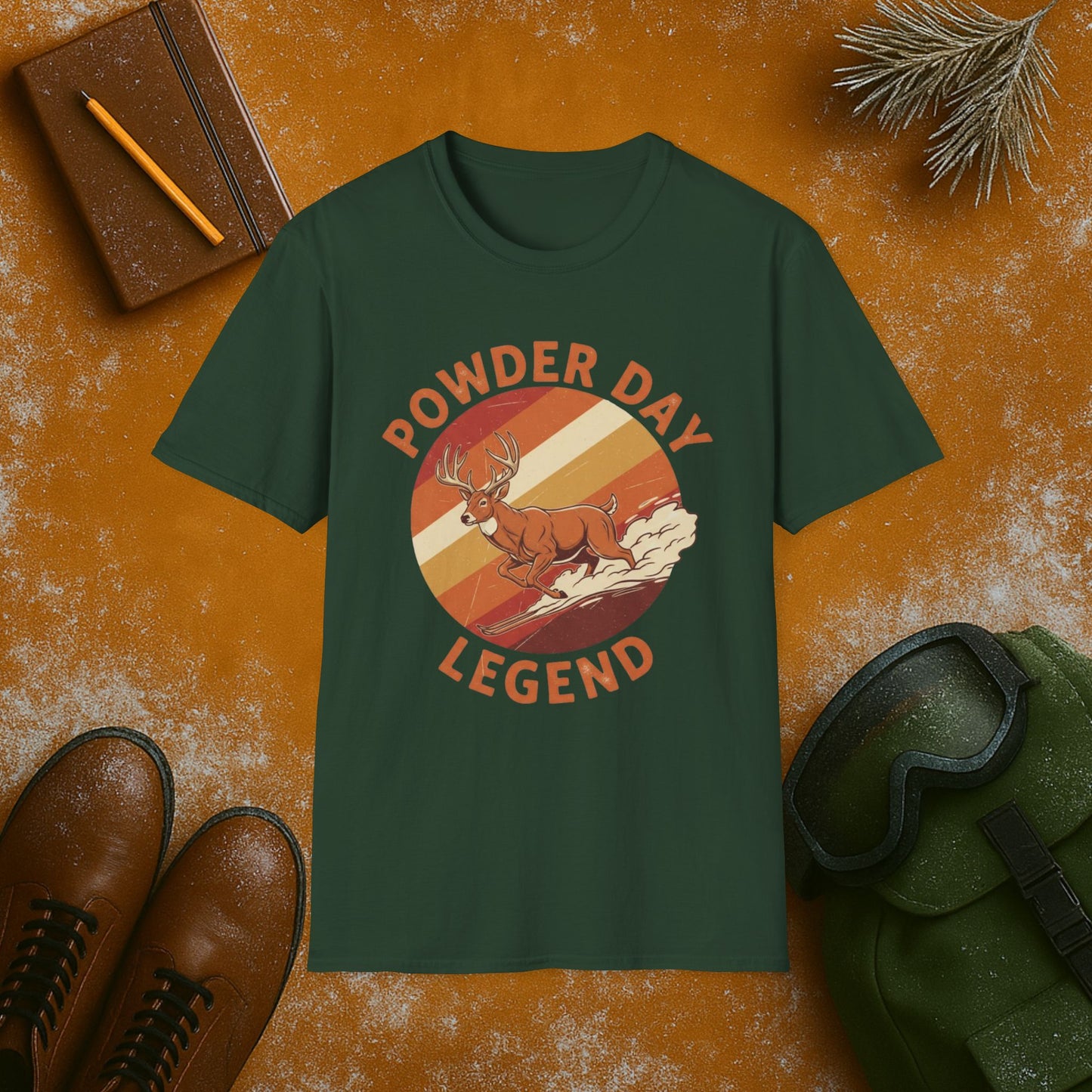 Powder Day Legend Buck T-Shirt