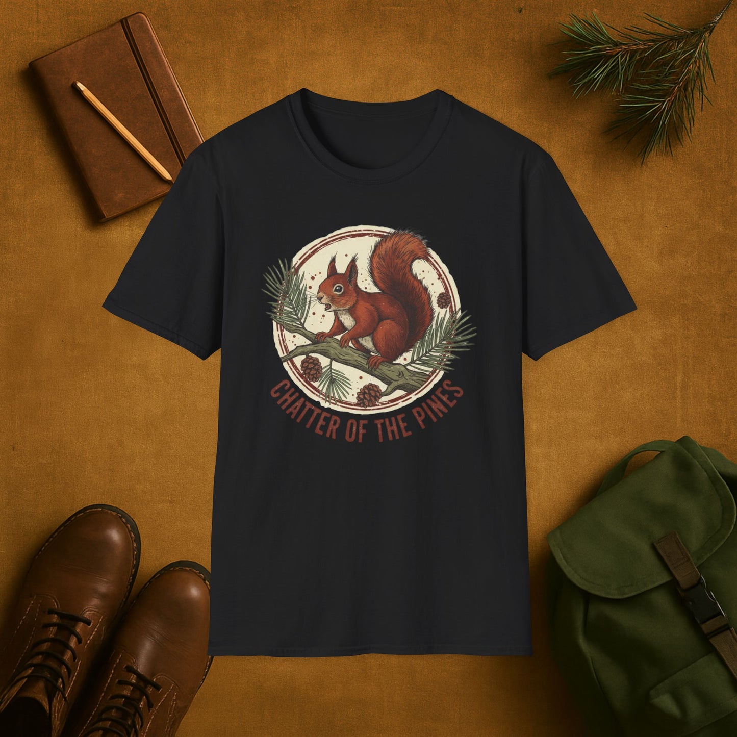 Chatter of the Pines Squirrel T-Shirt