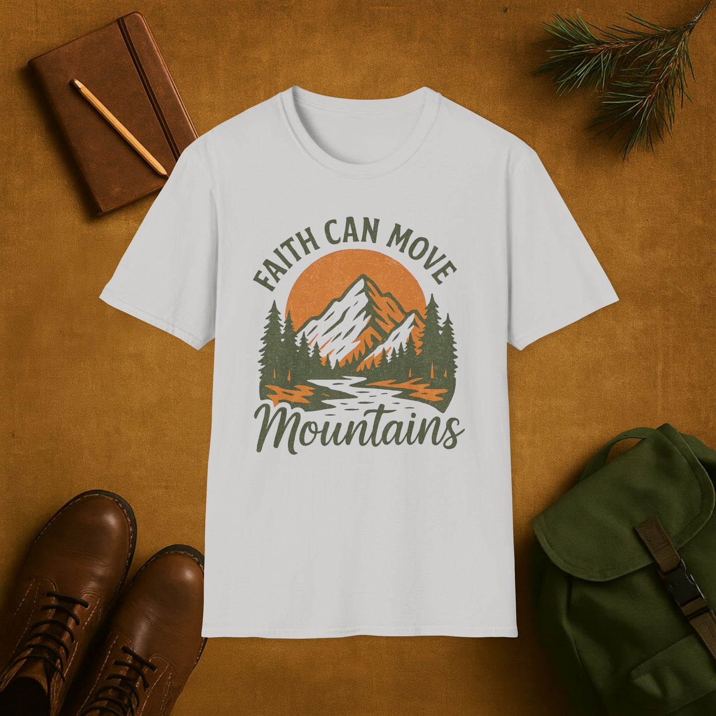 Faith Can Move Mountains Christian T-Shirt