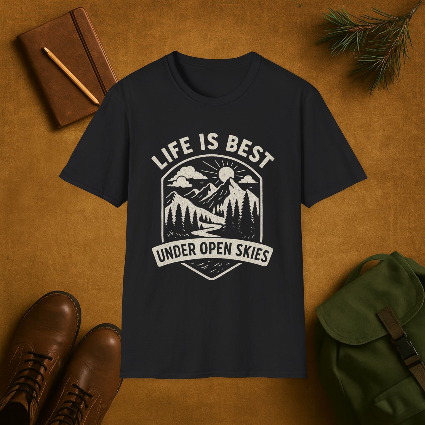 Life Is Best Under Open Skies T-Shirt