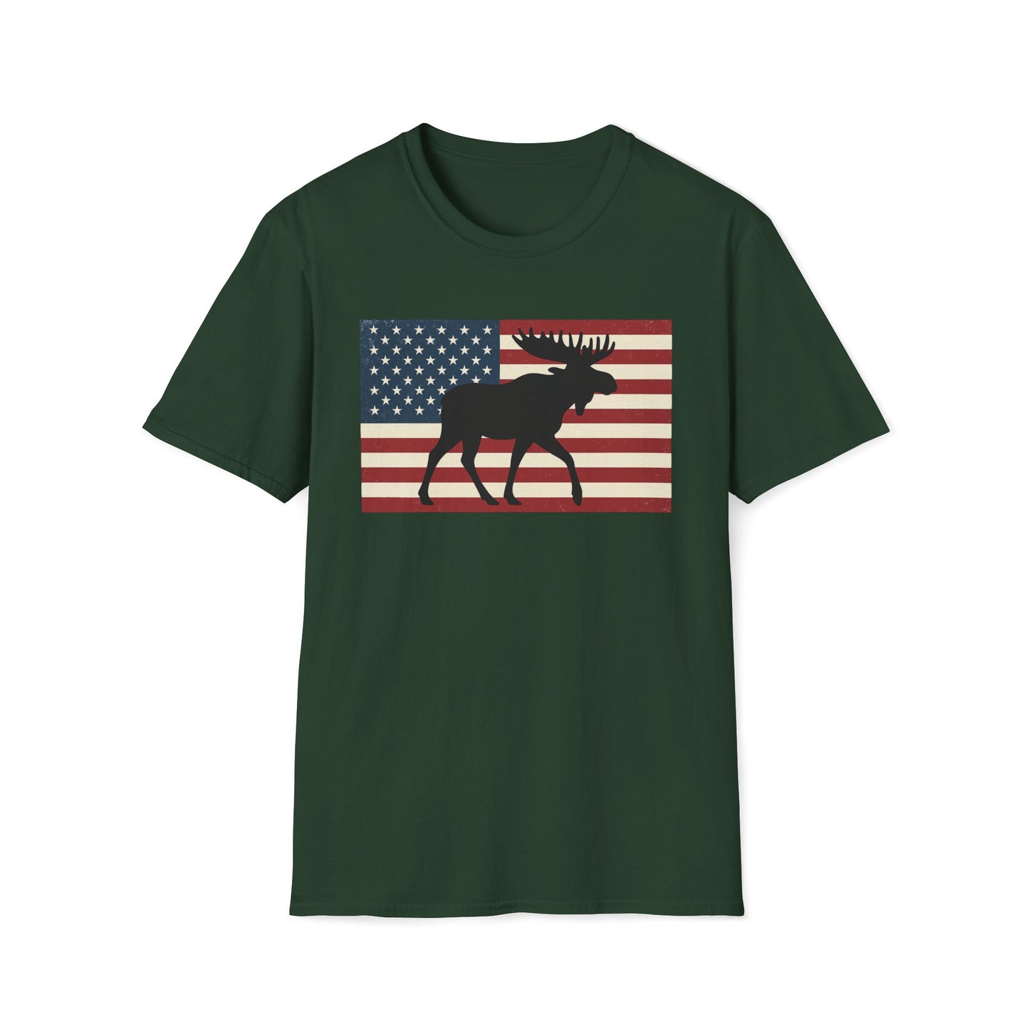 Old Glory Moose T-Shirt