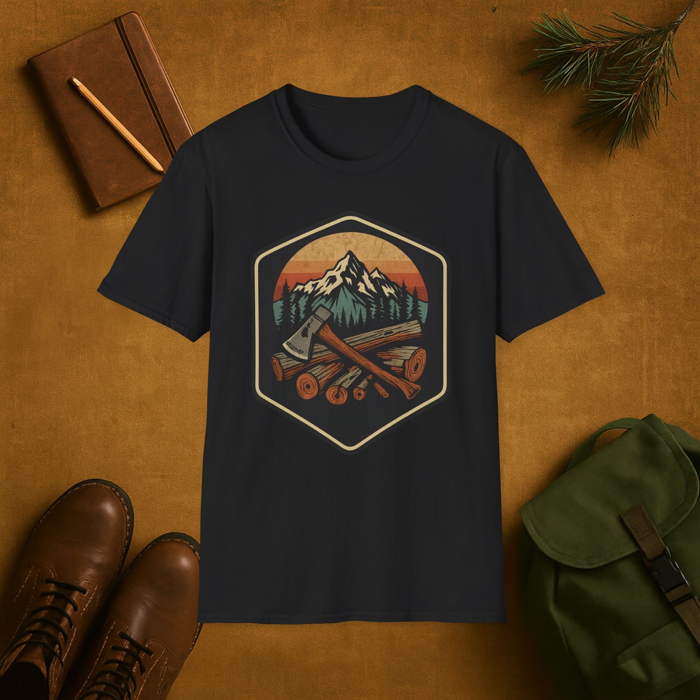 Mountain Logging Axe T-Shirt