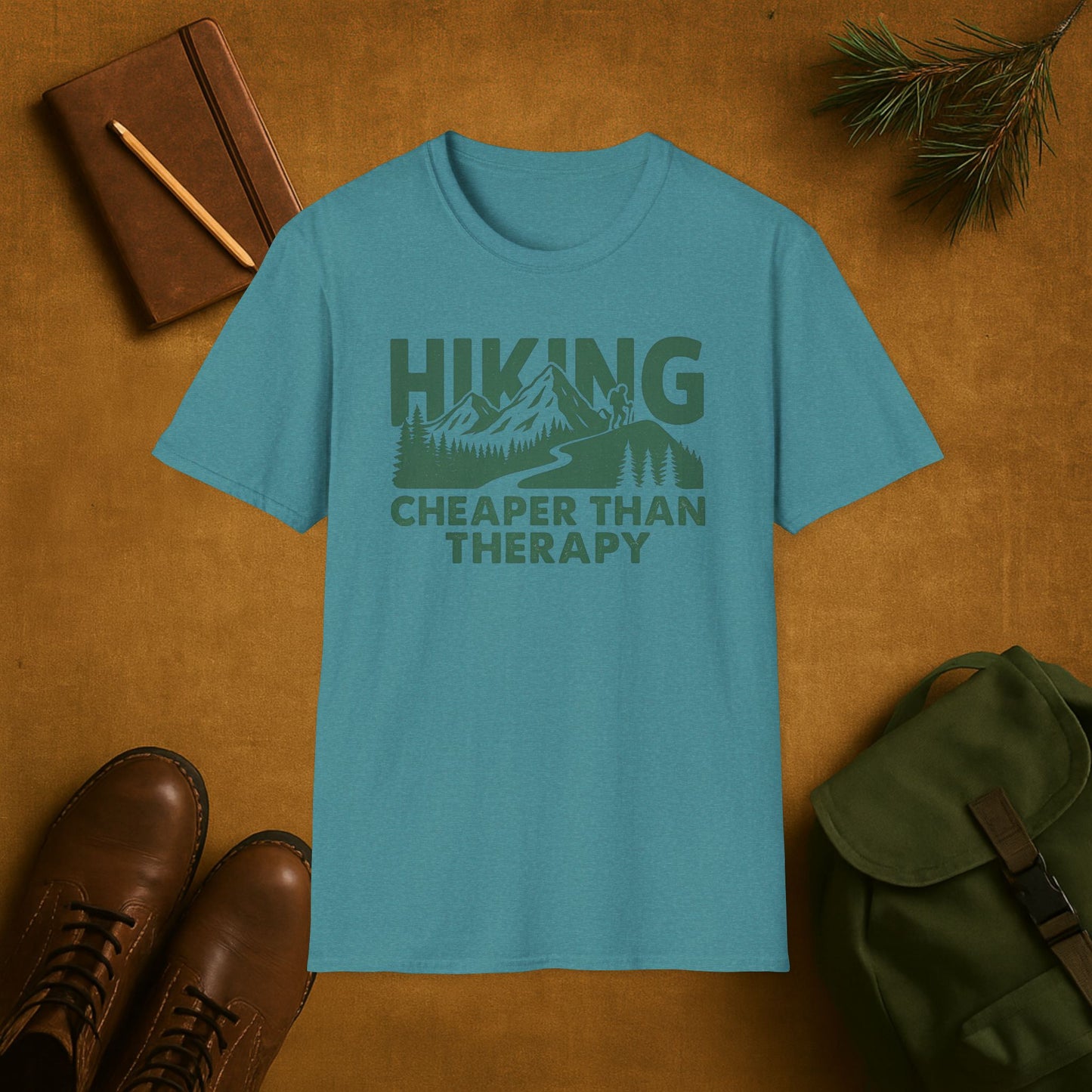 Hiking Cheaper Than Therapy T-Shirt